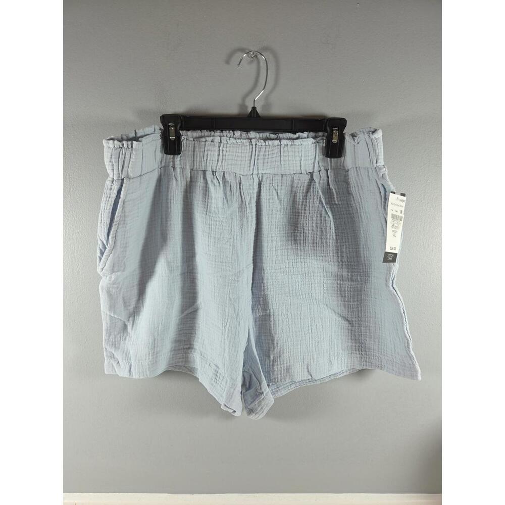 Stitch Star Women's Pull On Shorts Cotton Lt Blue XL NEW Summer Casual